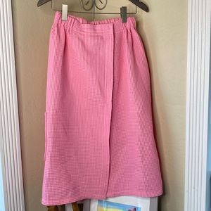 Bath robe Waffle knit wrap